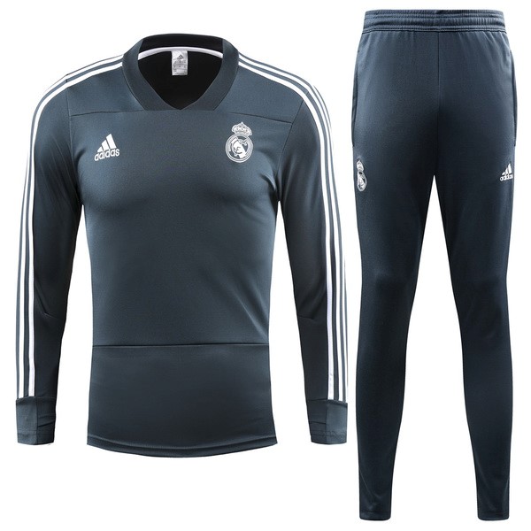 Real Madrid Trainingsanzug 2018-19 Blau Marine Fussballtrikots Günstig